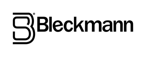 Bleckmann logo black white background