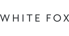 WHITE FOX" text in bold, black, uppercase letters on a plain white background.