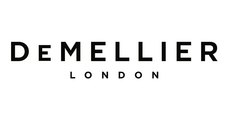 The image shows the DeMellier London logo with "DeMELLIER" in bold uppercase letters and "LONDON" in smaller uppercase letters underneath.