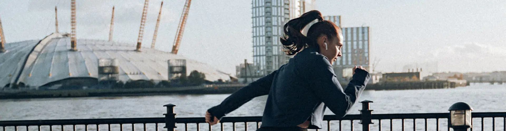 Woman running in sportswear